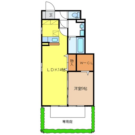 リビングタウン鵜沼 Bの物件間取画像